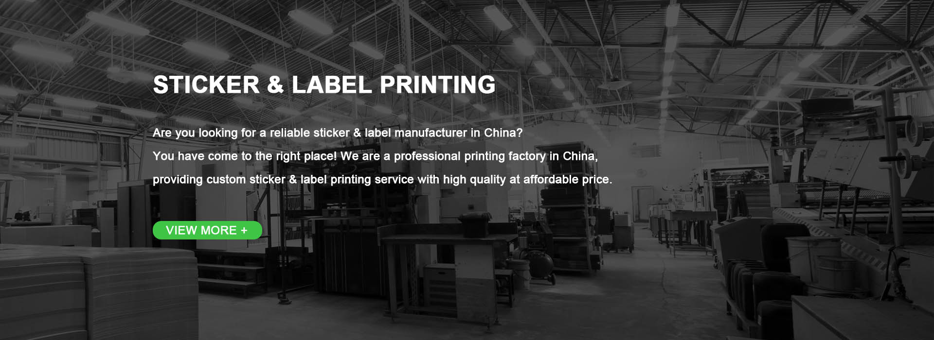Fabriek voor tekenfilmstickers